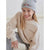 Sinsay Girl's Grey with a Cute Print Knit Beanie