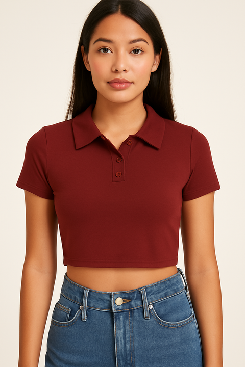 Forever 21 Women's Burgundy T-Shirt | Forever 21 In Lebanon