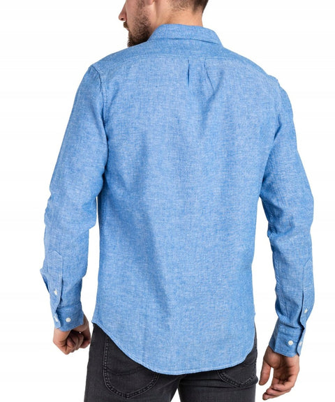 Lee Men's Blue Ferris Leesure Long Sleeve Shirt | Lee In Lebanon