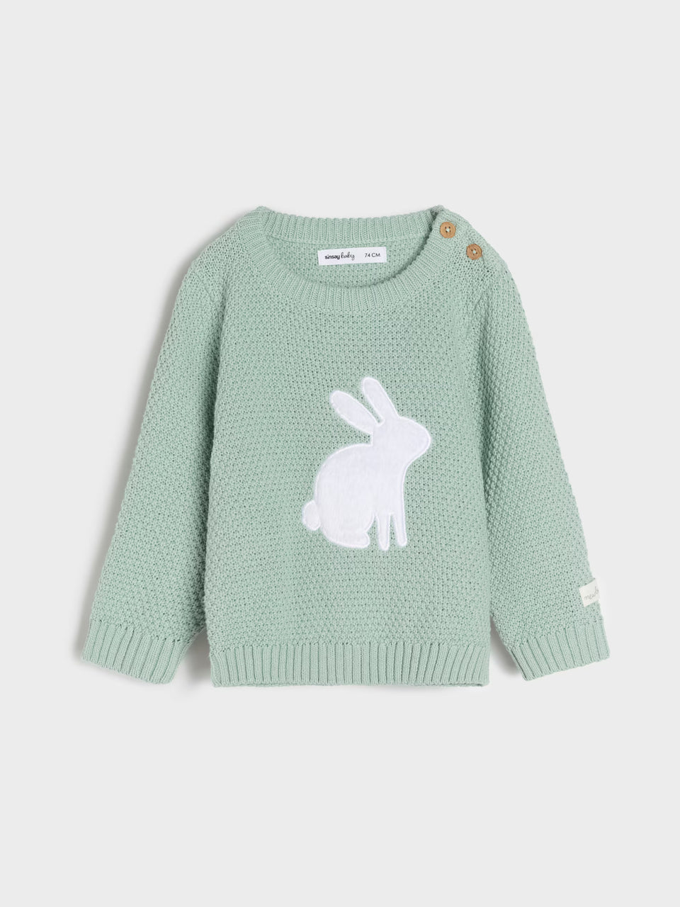 Sinsay Baby Girl's Mint Green Bunny Knit Sweater | Sinsay in Lebanon