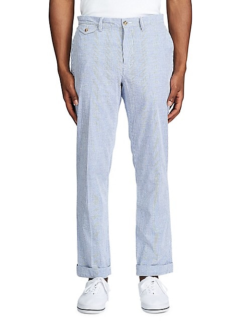 Polo Ralph Lauren Men's Blue & White Trouser ABF368 (od22,ma8)