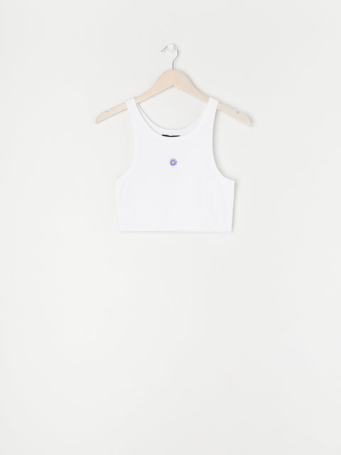 Sinsay Women's White Crop Top With Embroidery Detail | Sinsay In Lebanon