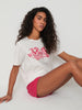 Sinsay Women's White & Pink Two Piece Pajama Set | Sinsay In Lebanon