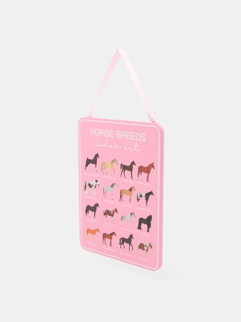 Sinsay Pink Horse Motif Wall Decoration 19.5x26.5 cm | Sinsay In Lebanon
