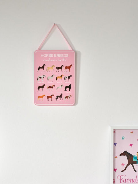 Sinsay Pink Horse Motif Wall Decoration 19.5x26.5 cm | Sinsay In Lebanon