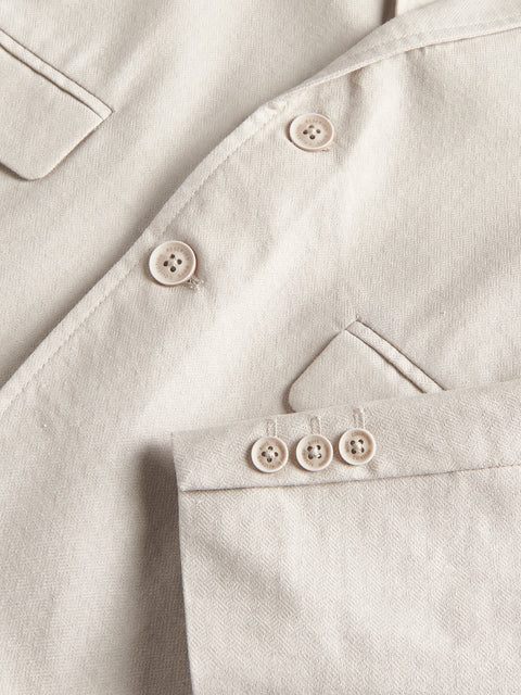 Reserved Boy's Beige Linen Blend Blazer | Reserved In Lebanon