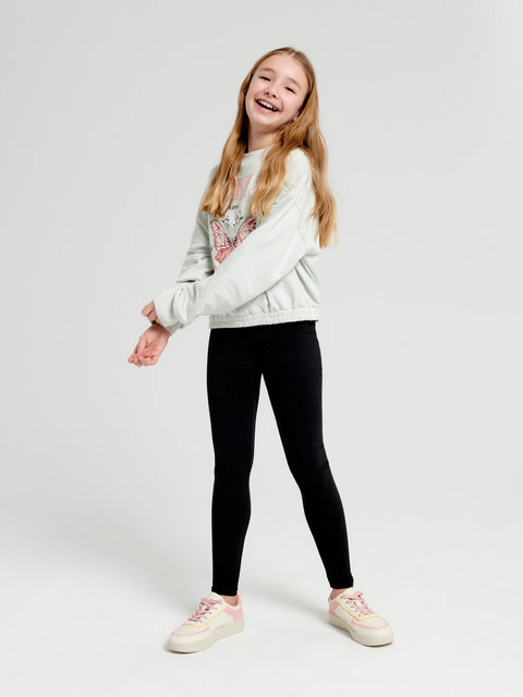 Sinsay Girl's Black Leggings | Sinsay In Lebanon