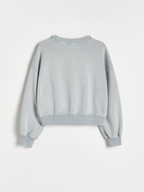 Reserved Girl's Light Grey Star Motif Sweatshirt | Reserved In Lebanon