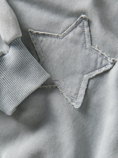 Reserved Girl's Light Grey Star Motif Sweatshirt | Reserved In Lebanon