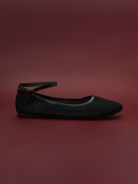 Sinsay  Women's Black Crystal  Ballerina | Sinsay in Lebanon