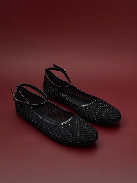 Sinsay  Women's Black Crystal  Ballerina | Sinsay in Lebanon