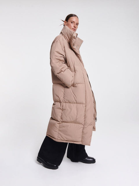 Reserved Women's Camel Down-Filled Coat|Reserved In Lebanon
