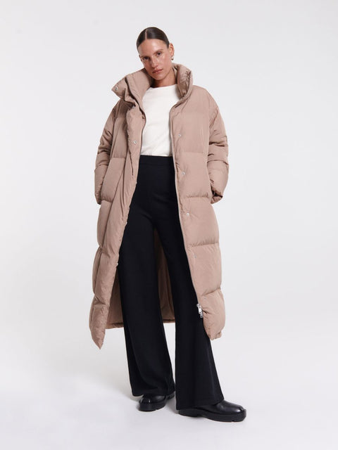 Reserved Women's Camel Down-Filled Coat|Reserved In Lebanon