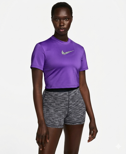 Nike Women's Lilac Pro Dri-FIT Short-Sleeve Cropped Training Top | Nike In Lebanon