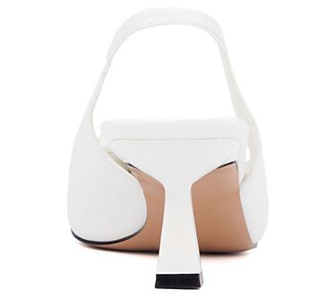 Torgeis Women's White Leather Heel | Torgeis In Lebanon