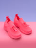 Sinsay Girls’ Neon Pink Knit Slip-On Sneakers | Sinsay in Lebanon