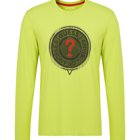 Guess Boy's Lime Green Long-Sleeve Blouse | Guess In Lebanon