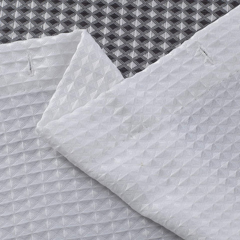 Ellen Tracy Gray Waffle Weave Ombre Stripe Fabric Shower Curtain | Ellen Tracy In Lebanon