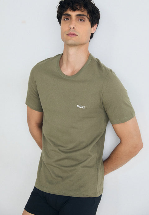 HUGO BOSS Men's Multi Color 3-Pack Cotton Crewneck T-Shirts | HUGO BOSS In Lebanon