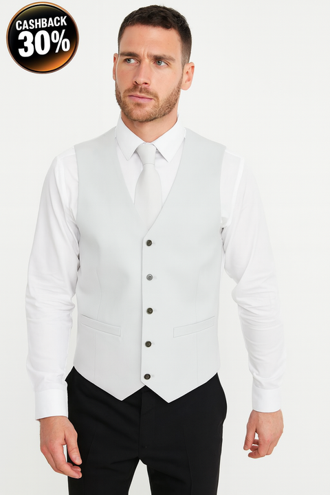 Asos Design Men's Gray Vest ANF1813