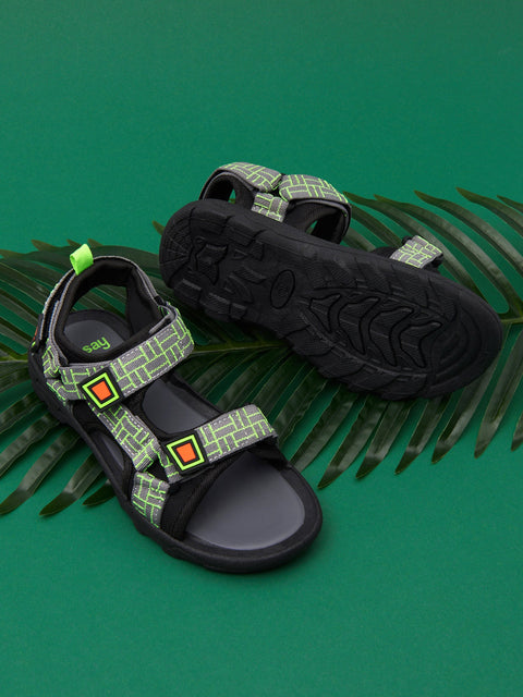 Sinsay Boy's Black Flat Sandals With Velcro Fastening | Sinsay In Lebanon