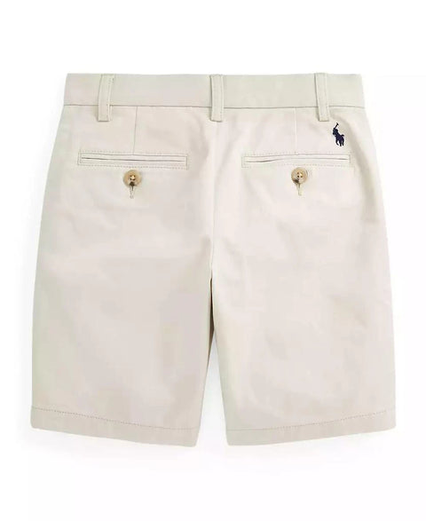 Polo Ralph Lauren Boy's Beige Straight Fit Stretch Twill Short | Polo Ralph Lauren In Lebanon