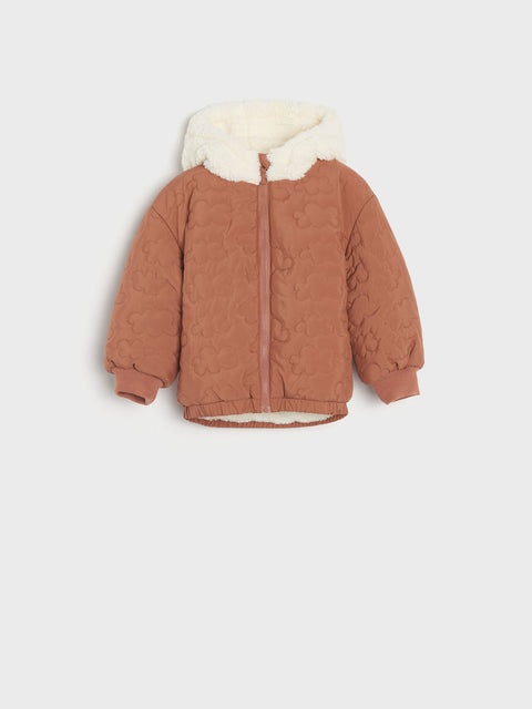 Sinsay Baby Girl's Brown Faux Fur Hooded Jacket|Sinsay In Lebanon
