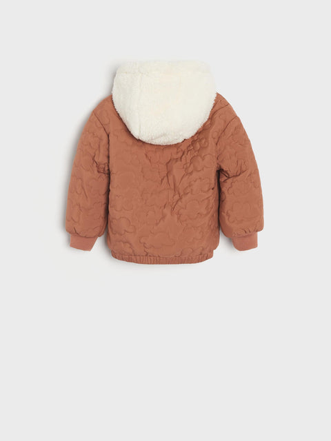 Sinsay Baby Girl's Brown Faux Fur Hooded Jacket|Sinsay In Lebanon