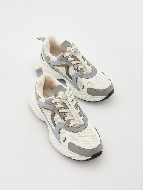 Reserved Boy's Off White Sneakers With A Thick Sole | Reserved In Lebanon