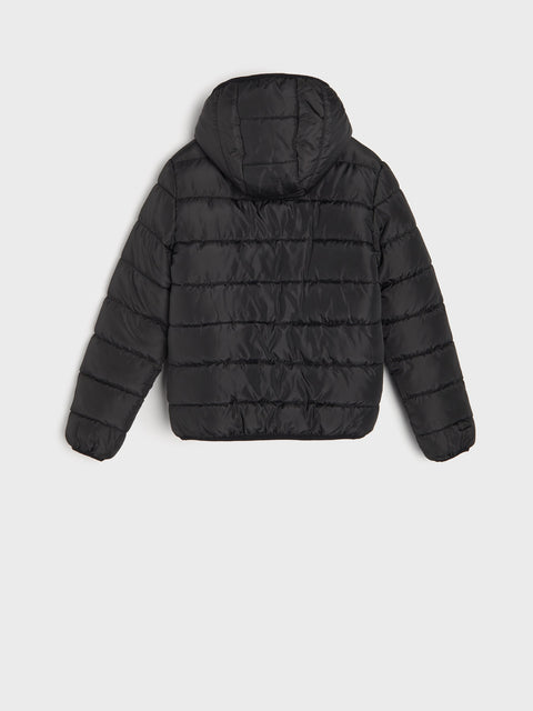Sinsay Girl's Black Hooded Zip Up Jacket | Sinsay In Lebanon