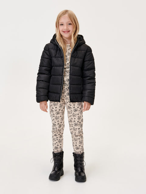 Sinsay Girl's Black Hooded Zip Up Jacket | Sinsay In Lebanon