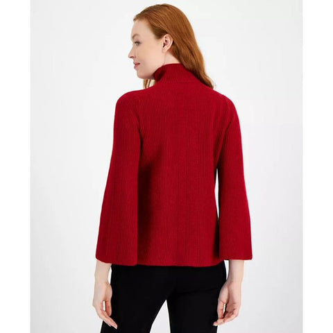Anne Klein Women's Red Bell-Sleeve Pullover Sweater | Anne Klein In Lebanon