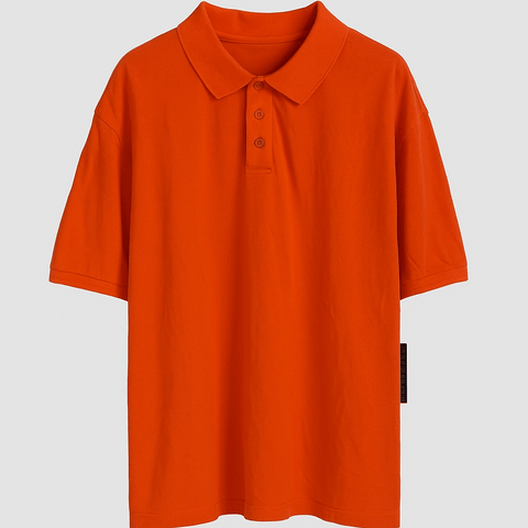 Forever 21 Men's Orange Knit Top Polo T-Shirt | Forever 21 In Lebanon