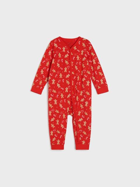 Sinsay Baby Boy's Red Overall With Christmas Print | Sinsay In Lebanon