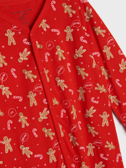 Sinsay Baby Boy's Red Overall With Christmas Print | Sinsay In Lebanon