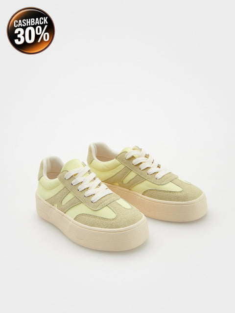 Reserved Women's Light Green Sports Sneakers | Reserved In Lebanon