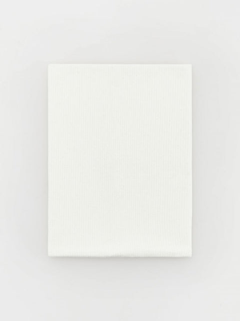 Reserved Girl's White Rib Knit Snood |Reserved In Lebanon