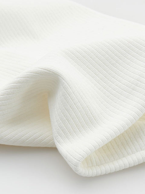 Reserved Girl's White Rib Knit Snood |Reserved In Lebanon
