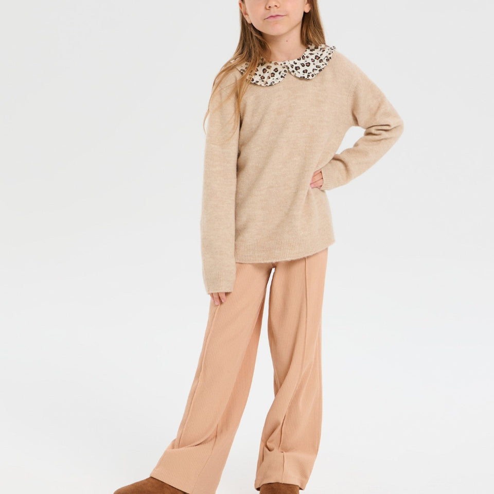Sinsay Girl's Beige Wide Leg Pants