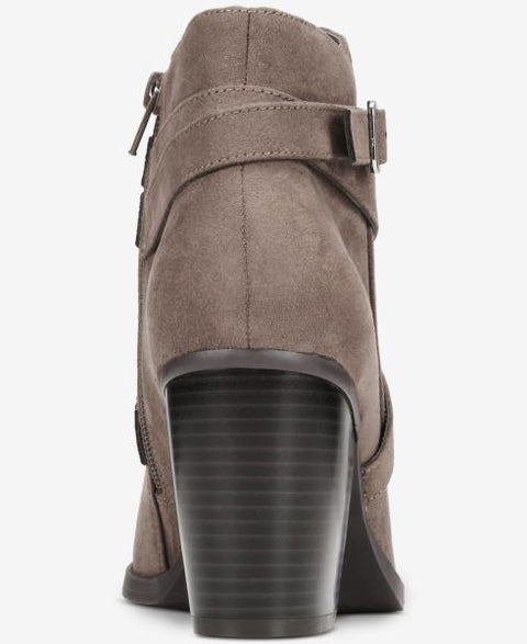 Zetaa Womens Faux Leather Buckle Ankle Boots