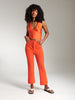 Sinsay Women's Orange Crop Top With Tie Detail | Sinsay In Lebanon