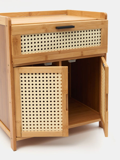 Sinsay Beige Wood Night Stand Table 42.5 cm x 32.5 cm x 50 cm | Sinsay In Lebanon