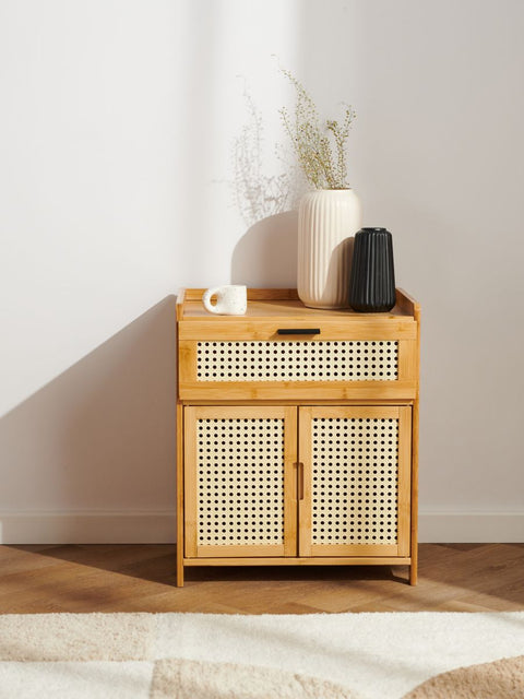 Sinsay Beige Wood Night Stand Table 42.5 cm x 32.5 cm x 50 cm | Sinsay In Lebanon