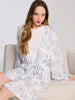 Sinsay Women's White & Blue Floral Robe | Sinsay In Lebanon