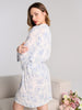 Sinsay Women's White & Blue Floral Robe | Sinsay In Lebanon