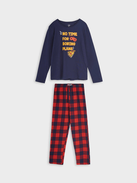 Sinsay Boy's Navy & Red Pajama Set | Sinsay In Lebanon