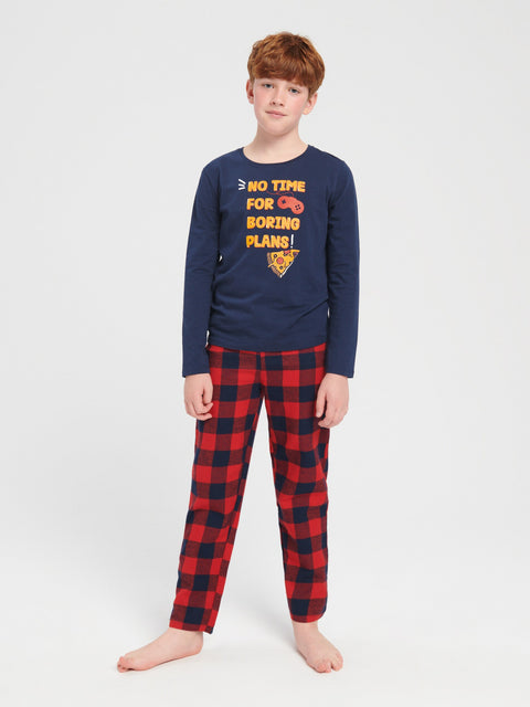 Sinsay Boy's Navy & Red Pajama Set | Sinsay In Lebanon