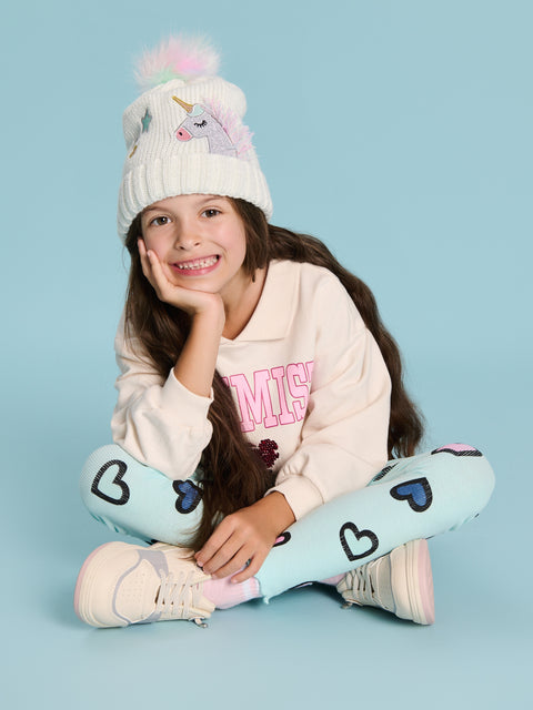 Sinsay Baby Girl's Pale Turquoise Printed Leggings | Sinsay In Lebanon