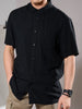 Sinsay Men's Black Relaxed Fit Short Sleeves Shirt | Sinsay In Lebanon
