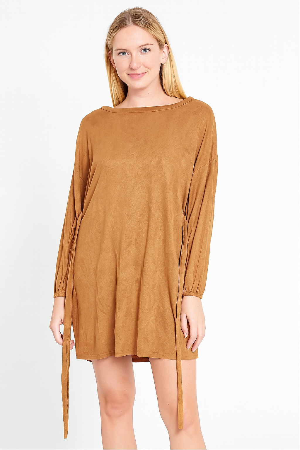 Forever 21 Women's Tan Long Sleeve Dress | Forever 21 In Lebanon